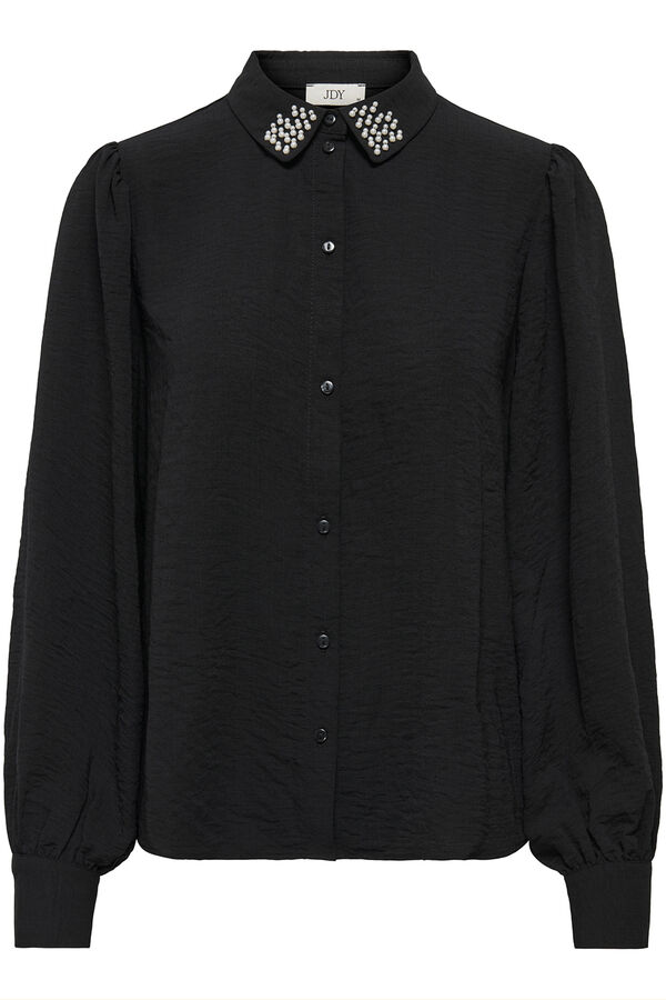 JDY Flowy long sleeve shirt Crna