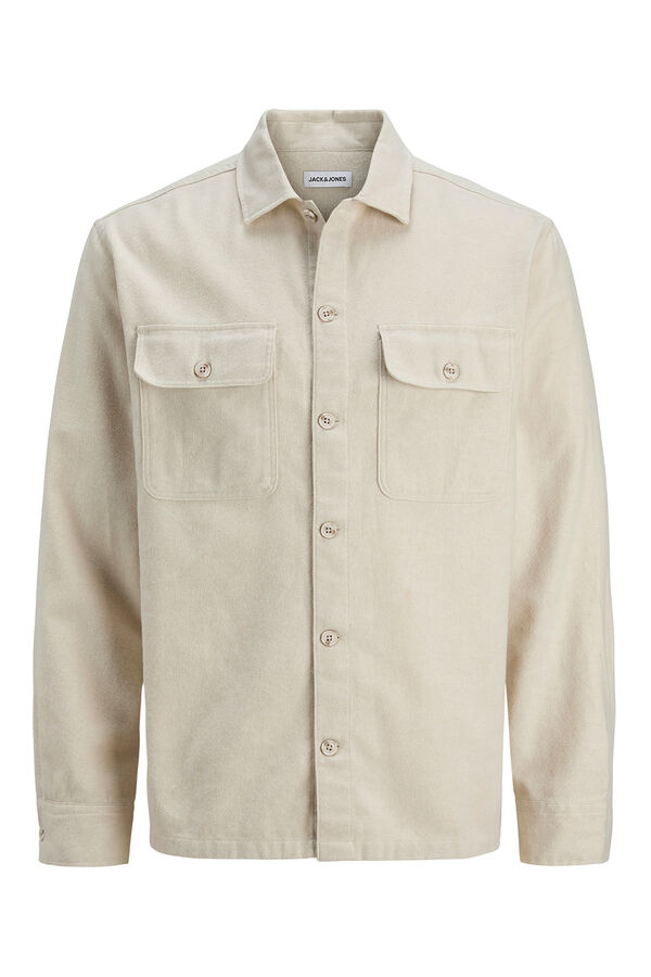 Jack & Jones Camisa oversize com corte descontra&iacute;do cinzento