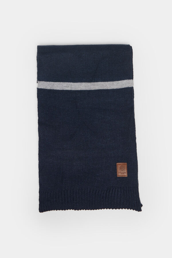 Springfield Striped scarf blue