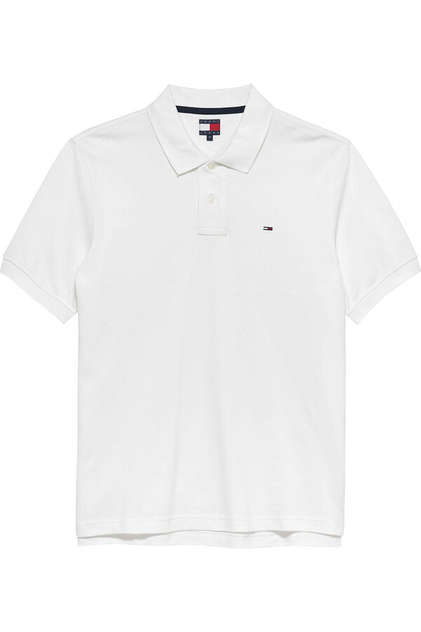 Tommy Jeans Regular fit short sleeve polo shirt beige