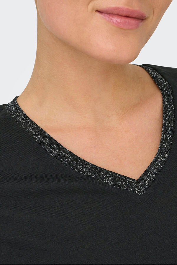 JDY Lurex short dress black