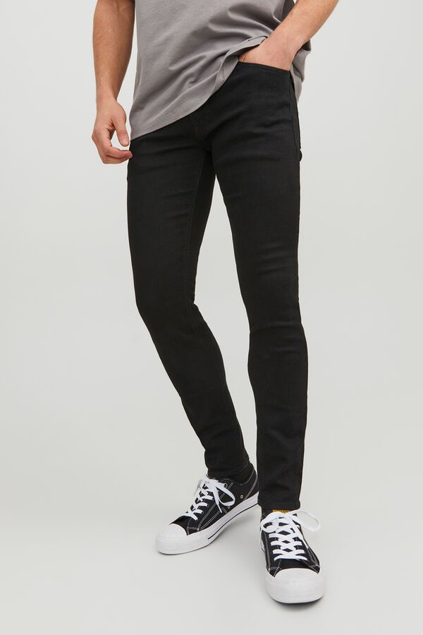 Jack & Jones Skinny-Jeans mit f&uuml;nf Taschen Schwarz