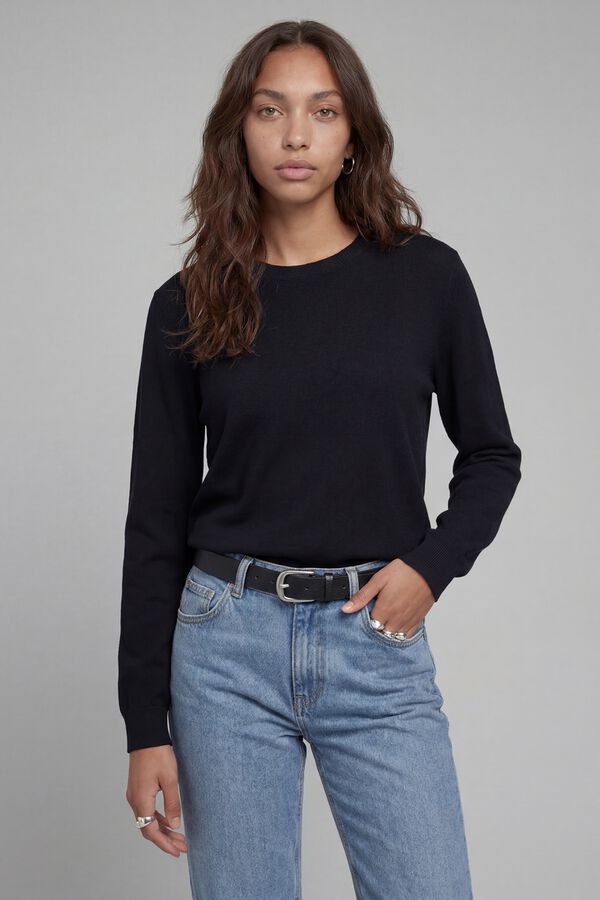 JJ REBEL Regular knit jumper noir
