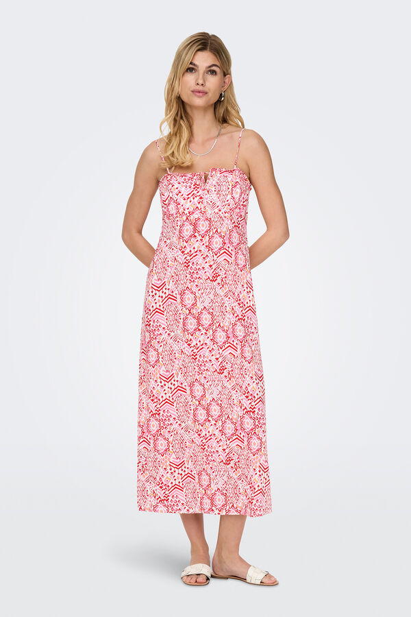 Only Vestido largo tirantes blanco