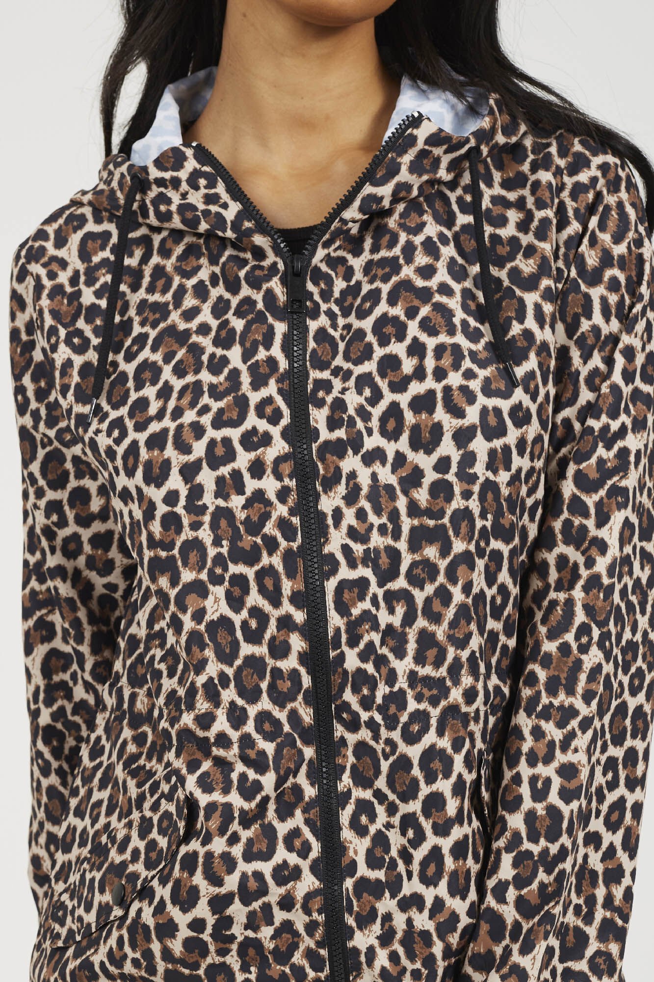 Brave Soul Chubasquero animal print