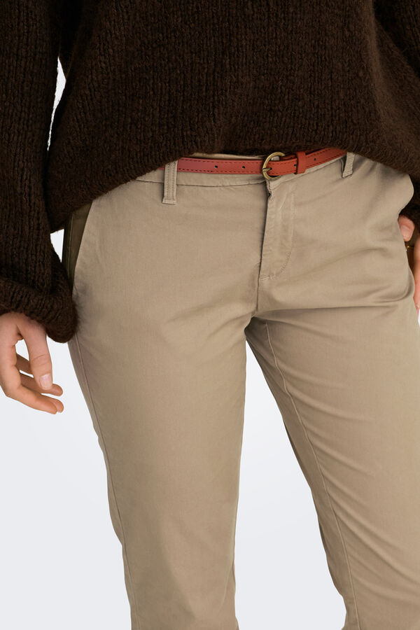 Only Elastic chinos nude