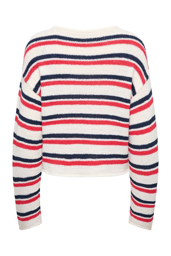 Only Striped jumper brown