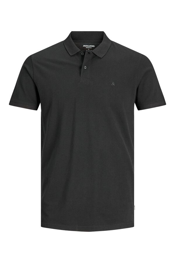 Jack & Jones Piqu&eacute; slim fit polo shirt black