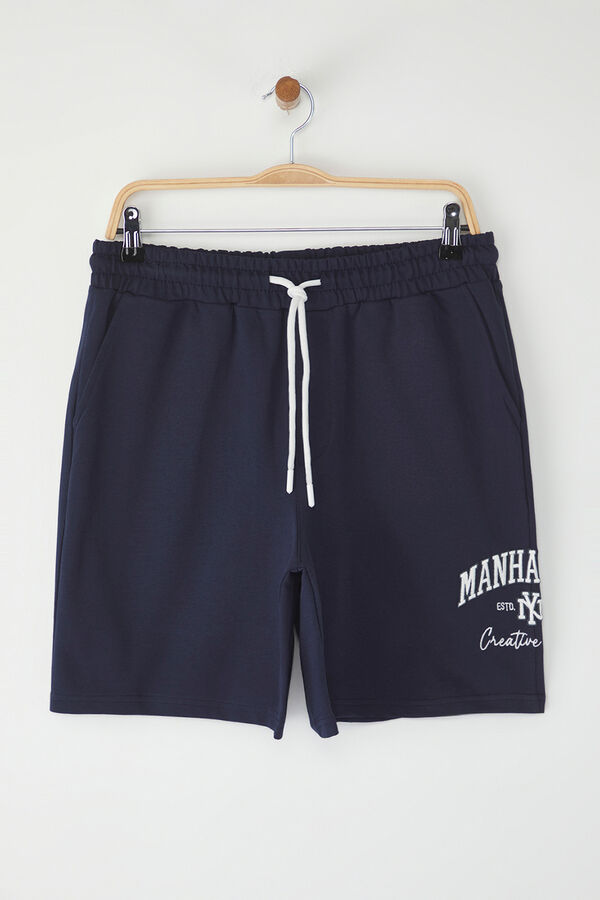 Trendyol Pantal&oacute;n corto jogger azul