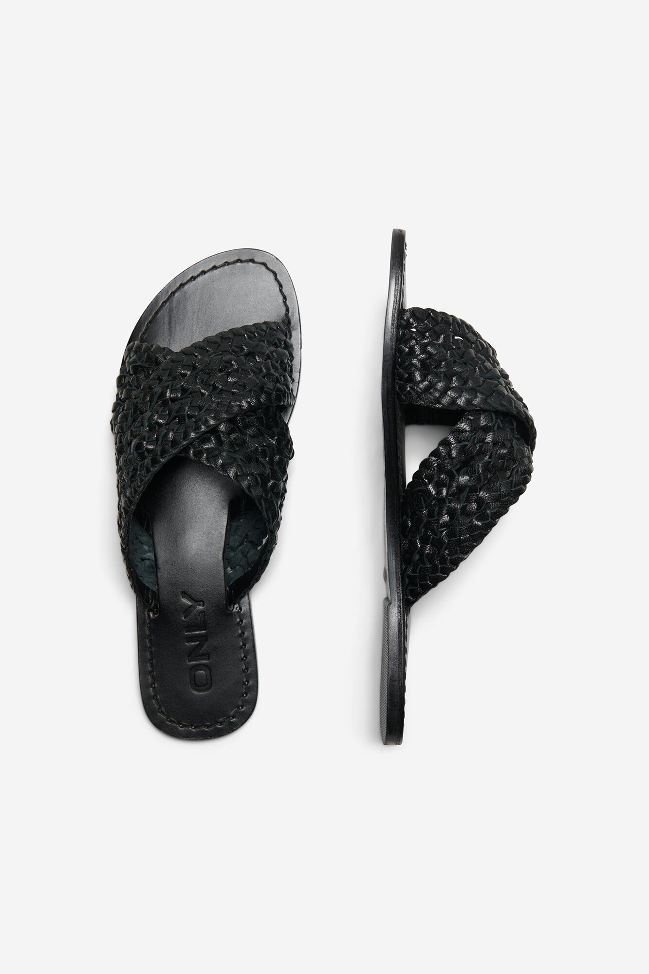 Black Woven Design Decorative Heel Sandals For Women & girls 605