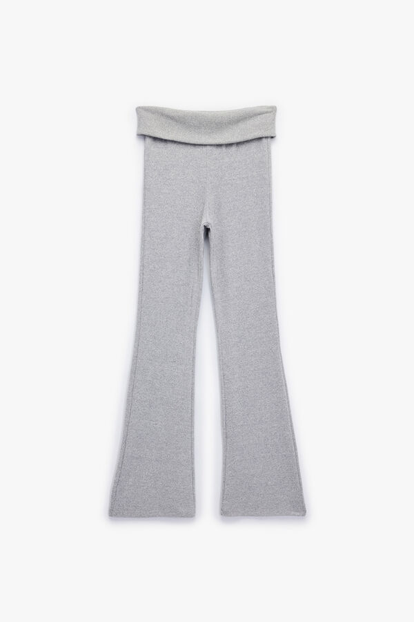 Koton Pantal&oacute;n tipo leggings acampanado gris