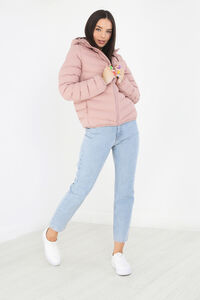 Brave Soul Plum&iacute;fero acolchado con capucha