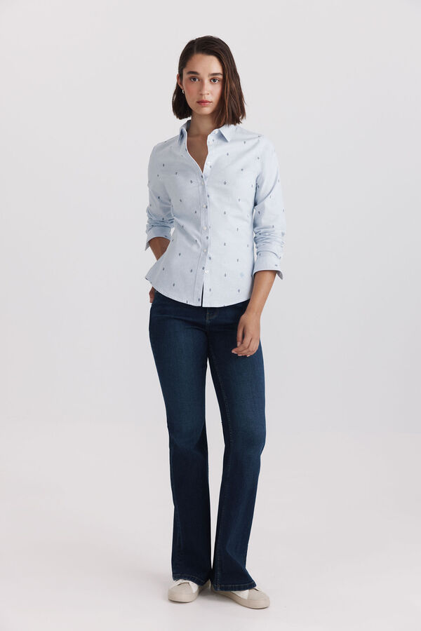 Springfield Oxford basic blouse blue