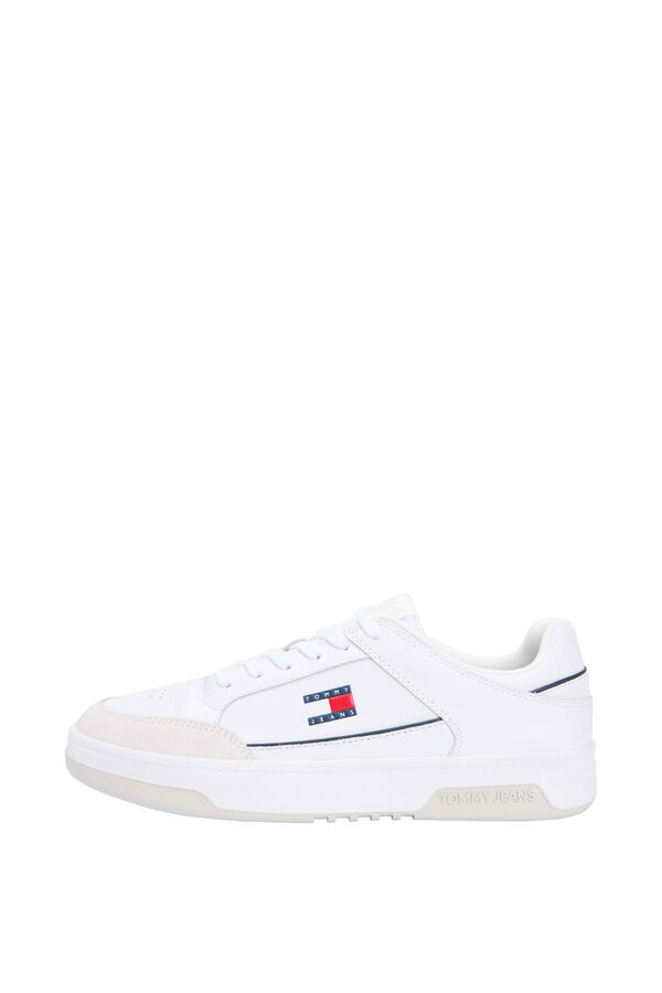 Tommy Jeans Zapatillas Tommy Jeans blancas con logo bandera blanco