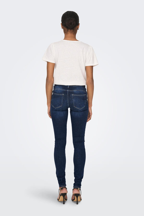 Springfield Skinny Jeans cintura alta azul medio