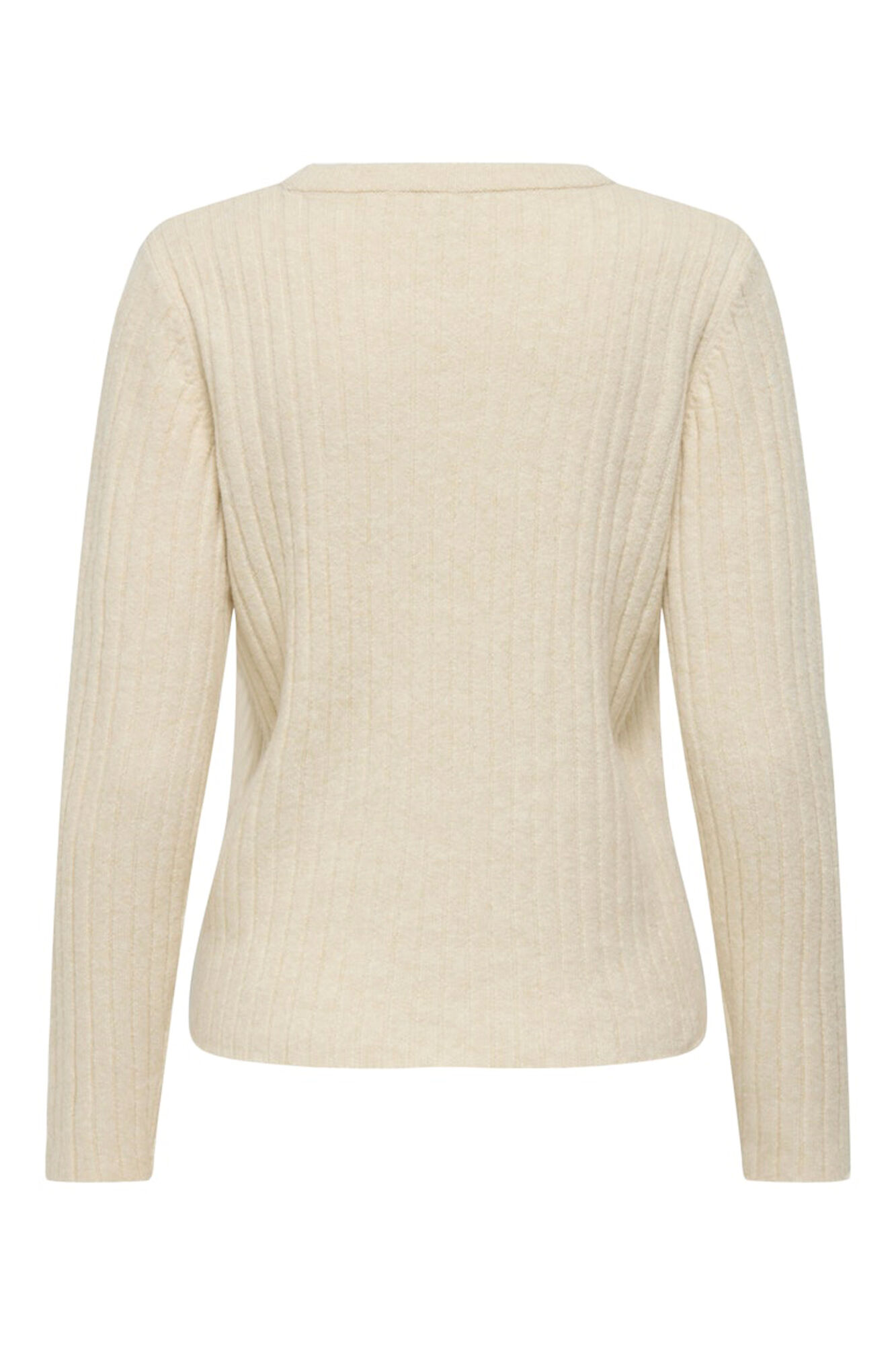 Only Jersey acanalado cuello redondo