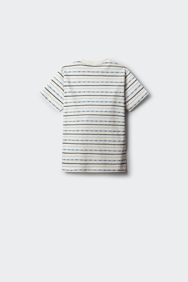 Springfield Kids Dečija etnička majica sa kratkim rukavima Bež