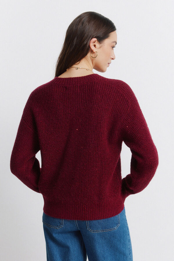 Springfield Pull &agrave; paillettes rouge