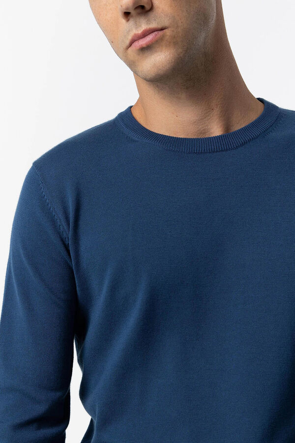 Tiffosi Camisola de Malha B&aacute;sica azul