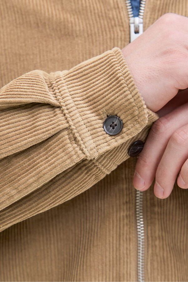 JJ REBEL Sobrecamisa regular fit corderoy tostado