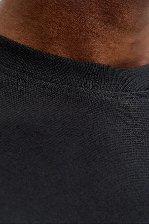 Jack & Jones Camiseta b&aacute;sica con logo negro