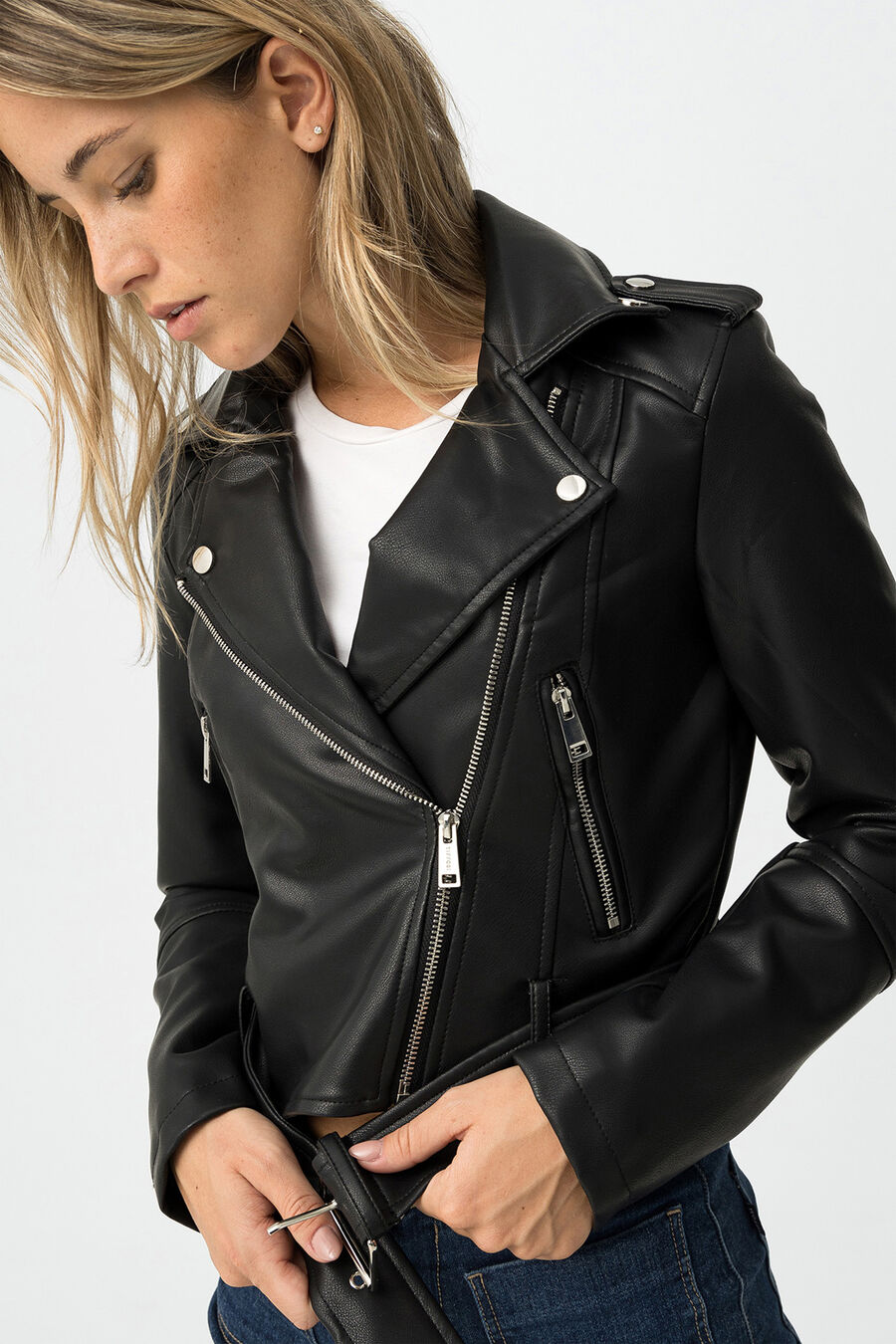 Chaqueta biker slim fit