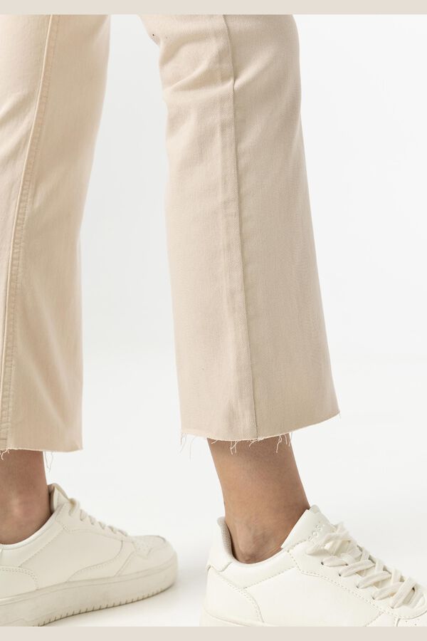 Tiffosi Jeans Megan Cropped Flare beige