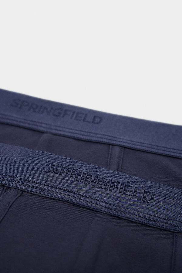 Springfield 2er-Pack Basic-Boxershorts blau