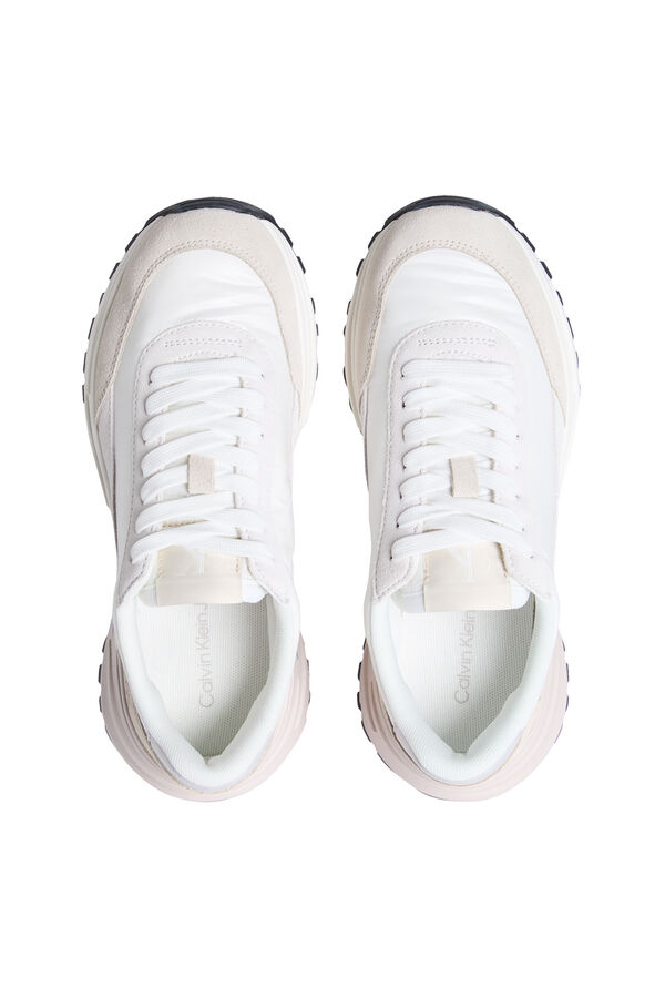 Calvin Klein Zapatilla de mujer con logo blanco