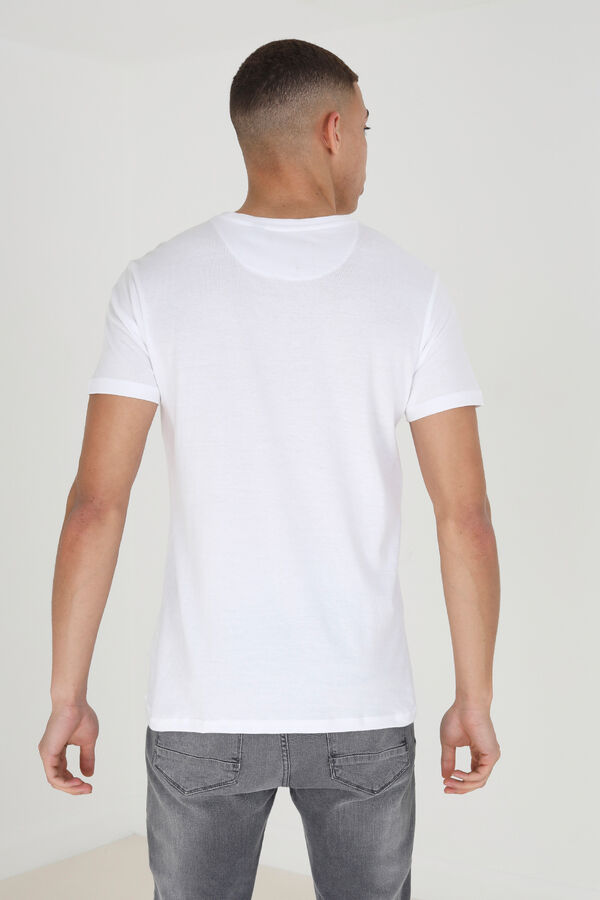 Brave Soul Camiseta b&aacute;sica de manga corta blanco