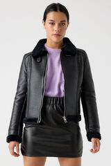 Inside Double-faced jacket black