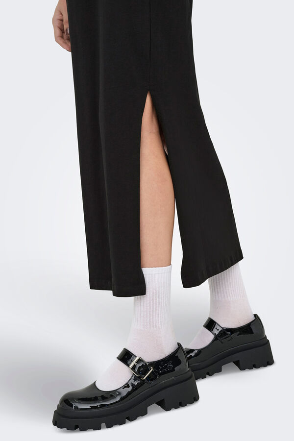 JDY Vestido largo ajustado negro