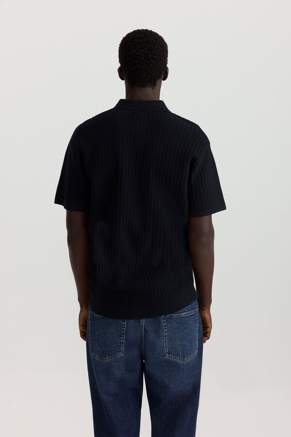 Springfield Vertical structure polo shirt blue
