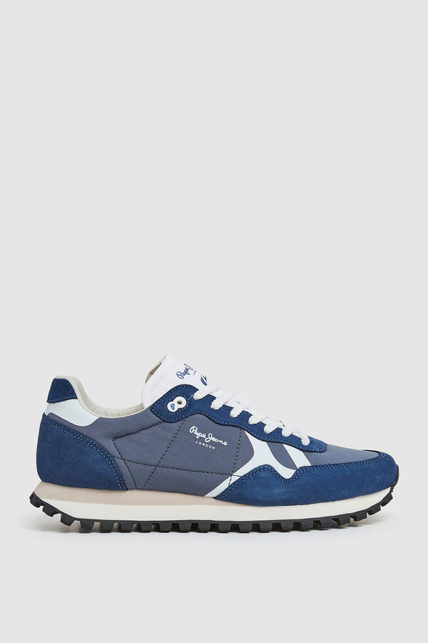 Springfield Running trainers with suede details plava