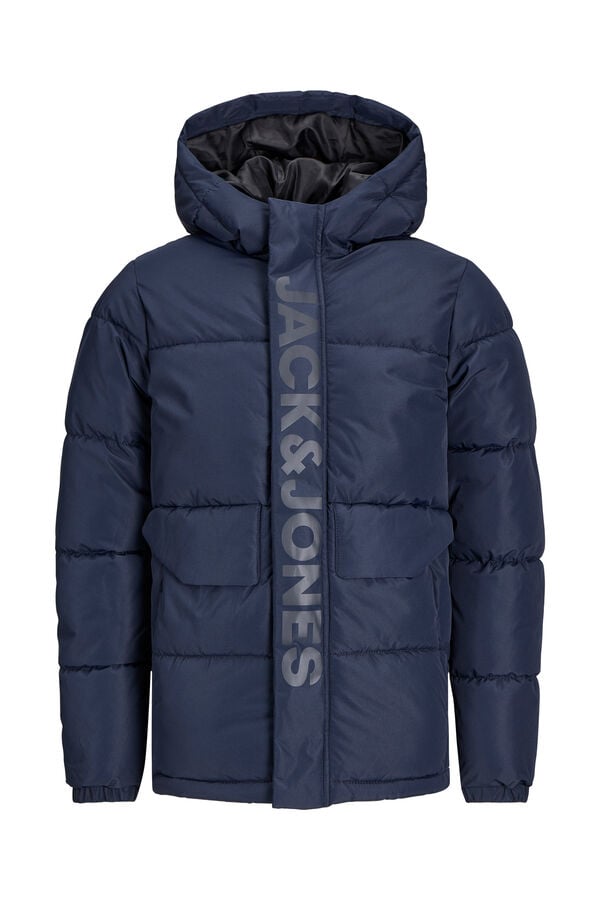 Jack & Jones Junior Puffer jacket with hood blue