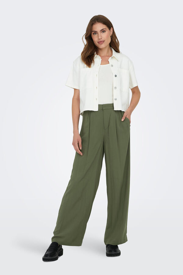 High-rise, wide leg trousers, Trousers
