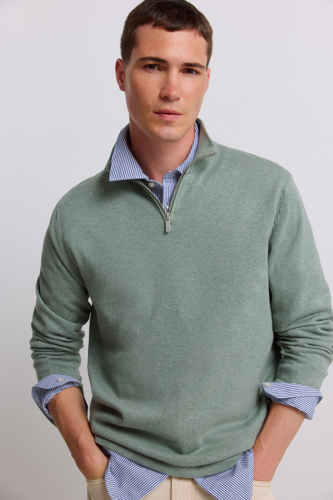 Springfield Basic funnel neck jumper