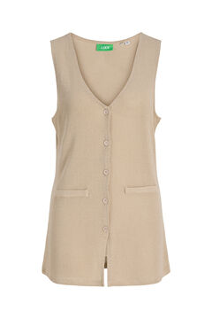 Jack & Jones Colete comprido de malha jacquard