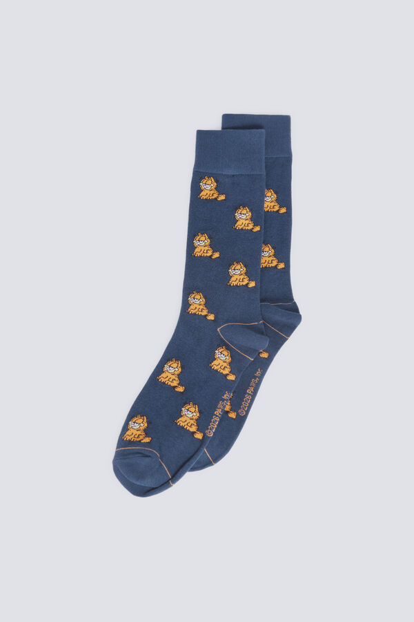Springfield Garfield knee-high sock blue