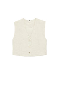 Koton Chaleco corto abotonado