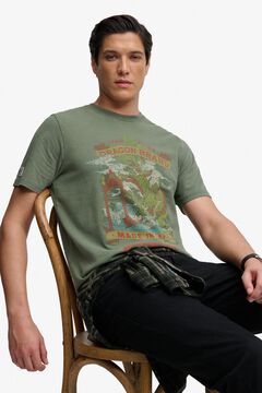 Superdry Camiseta manga corta dibujo japon&eacute;s delantero