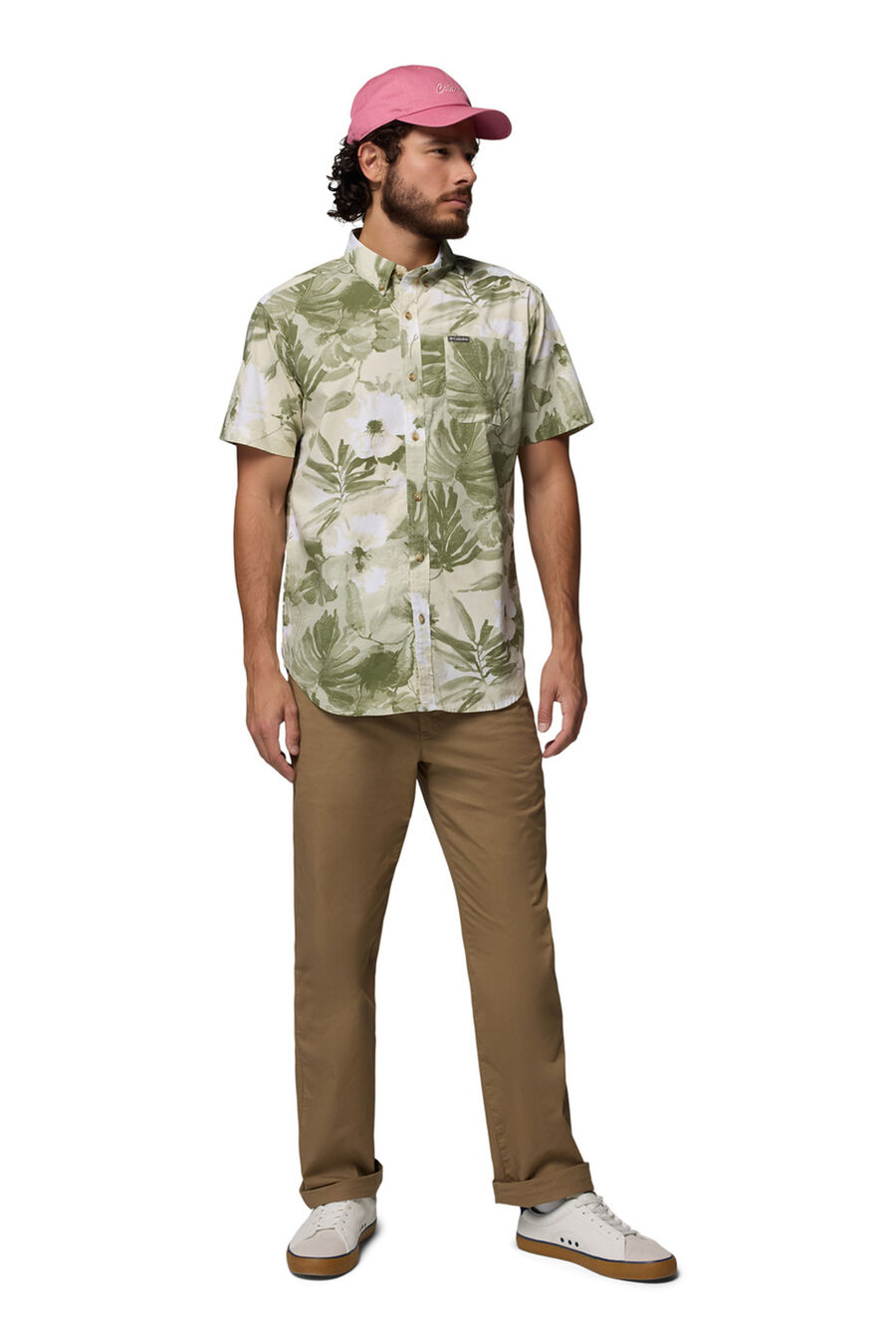 Camisa estampada de manga corta