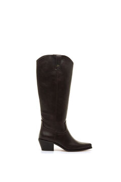 MTNG Botas cowboy de cano alto com salto largo