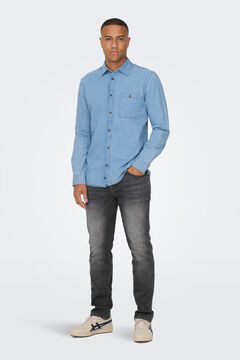 Springfield Slim fit 5-pocket jeans gray