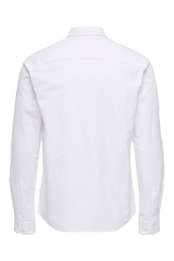 Only & Sons Camisa manga larga blanco
