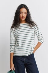 Springfield T-shirt &agrave; rayures marron