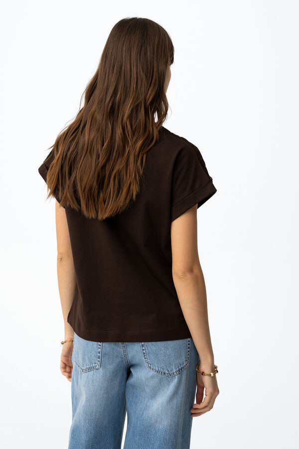 Tiffosi Front print T-shirt nude