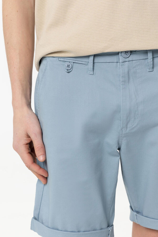 Springfield Slim-fit chino Bermuda shorts indigo blue
