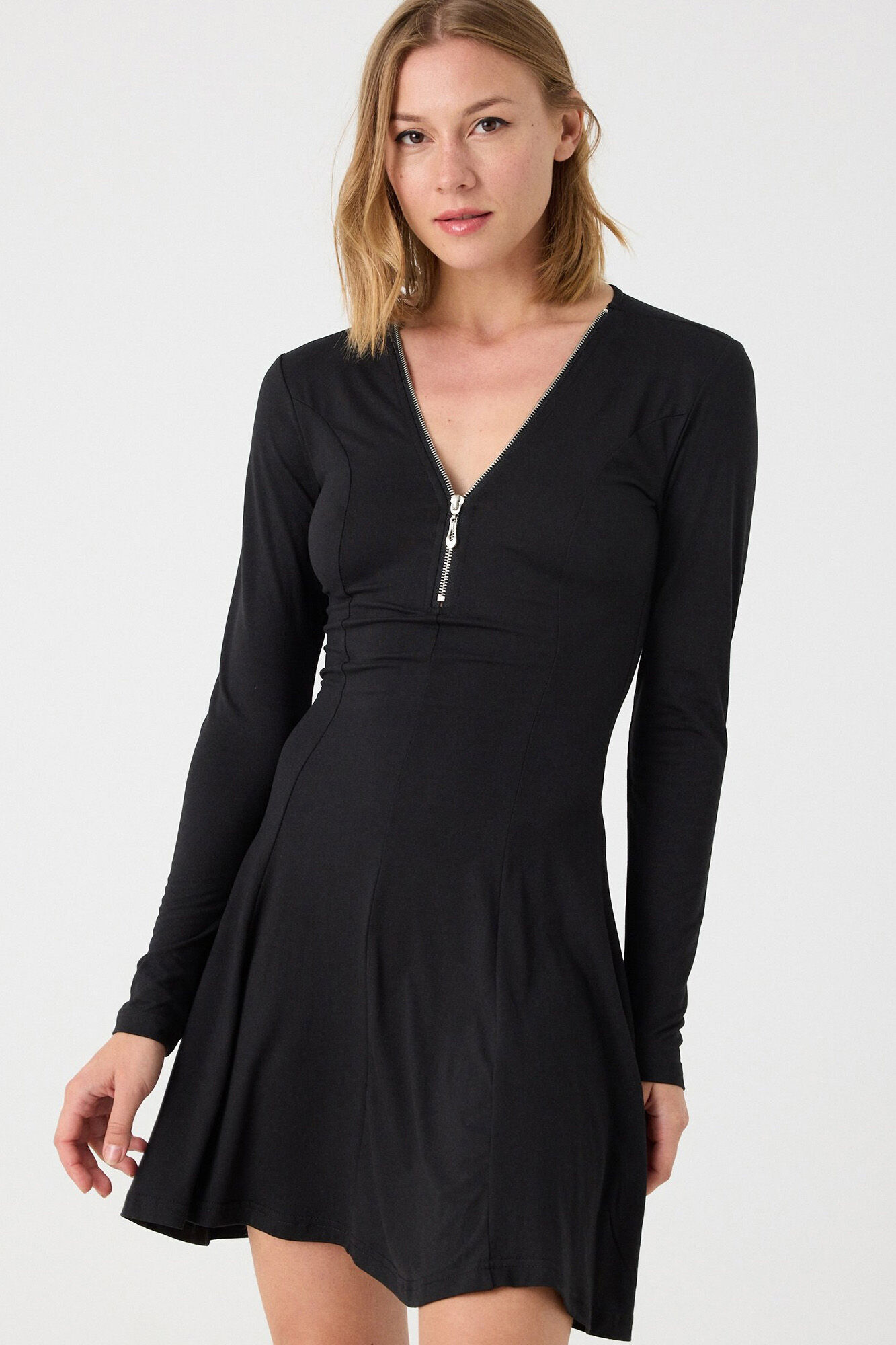 Inside Vestido Con Cremallera