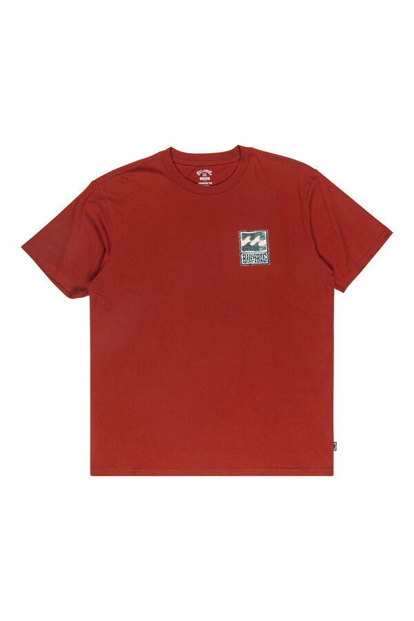 Billabong Stacked Arch - for men T-shirt Bordo